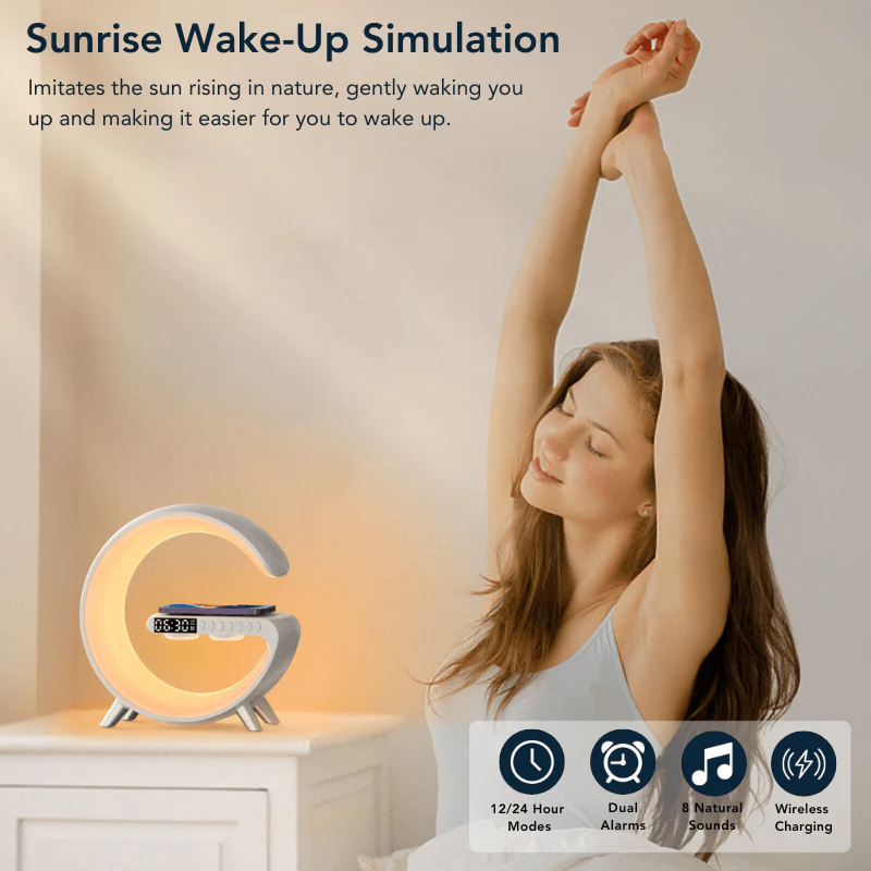 Smart LED Wireless Charging Alarm Clock - Image 13